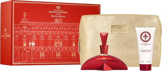 Kit Feminino Rouge Royal Marina de Bourbon Eau de Parfum 100ml + Loção Corporal 100ml + Necessaire