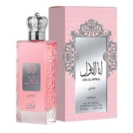 perfume árabe ana al awwal pink- eau de parfum- nusuk - 100ml
