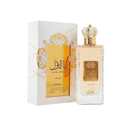 perfume árabe ana al awwal golden- eau de parfum- feminina nusuk - 100ml