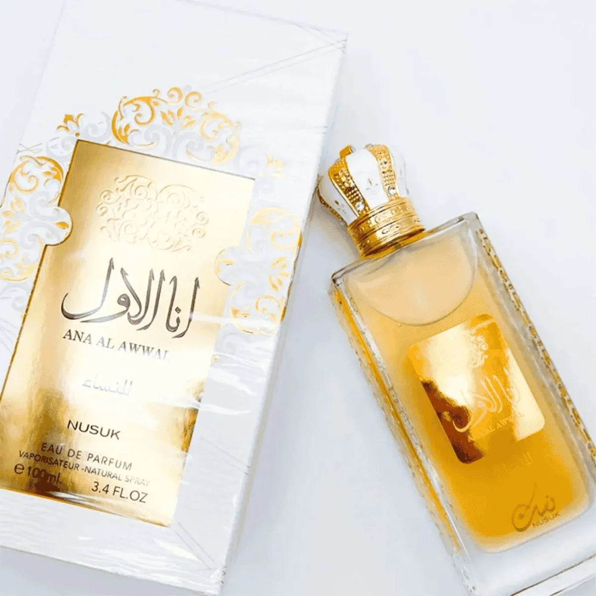 perfume árabe ana al awwal golden- eau de parfum- feminina nusuk - 100ml