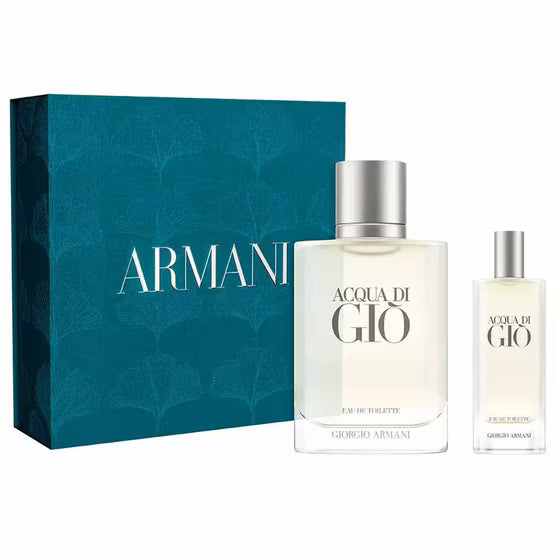 kit  giorgio armani acqua di gìo 100 ml e 15 ml  masculino eau de toilette