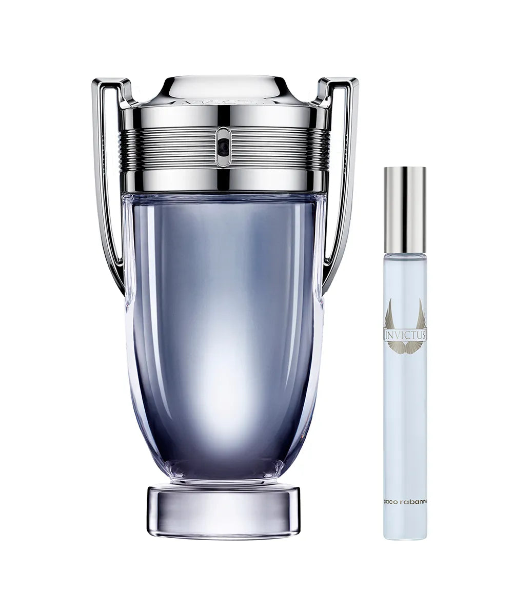 Rabanne Kit - Perfume Invictus 200ml  EDT + Travel Size Kit 10 ml